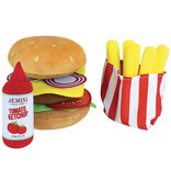 Jemini Menu Tini Cook Burger - 16 pièces - Peluche