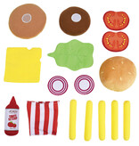 Jemini Menu Tini Cook Burger - 16 pièces - Peluche