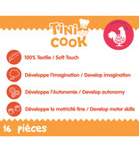 Jemini Menu Tini Cook Burger - 16 pièces - Peluche