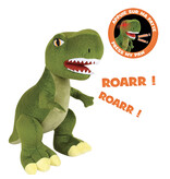 Dinosaurus Tyrannosaurus Plüschtier - Ton und Licht - ± 39 cm