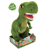 Dinosaurus Knuffel Tyrannosaurus - geluid en licht -  ± 39 cm