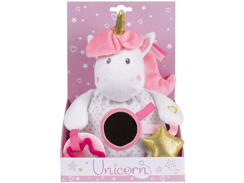 Unicorn Peluche Activités, Magique - ± 24 cm - Peluche