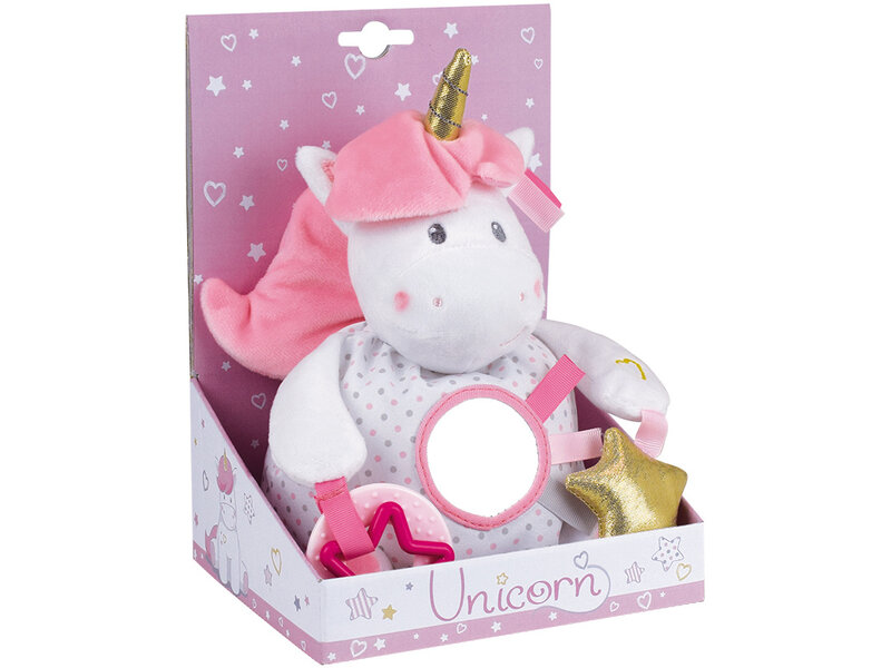 Unicorn Peluche Activités, Magique - ± 24 cm - Peluche