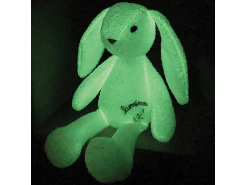 Luminou Kuscheltier Hase Glow in the Dark – ± 30 cm – Plüsch