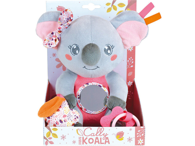 Mimi Koala Peluche Activités Rose - ± 24 cm - Peluche
