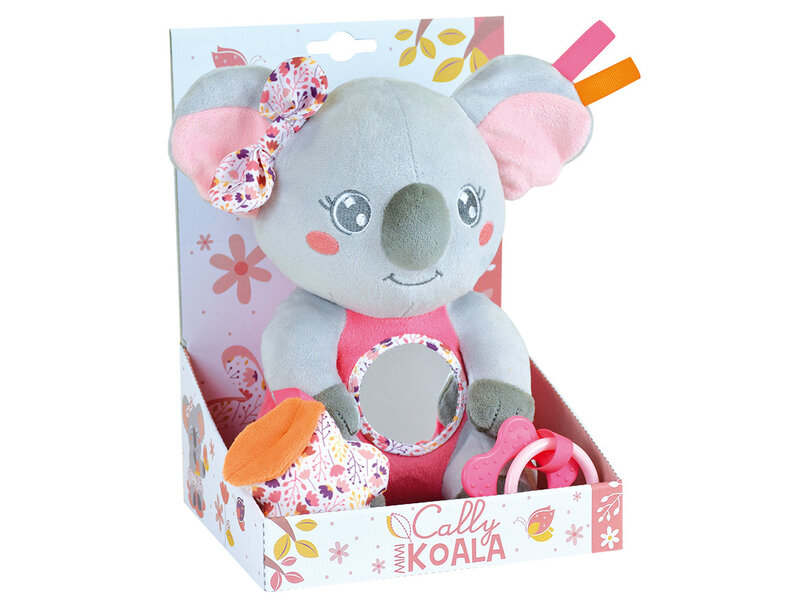 Mimi Koala Peluche Activités Rose - ± 24 cm - Peluche