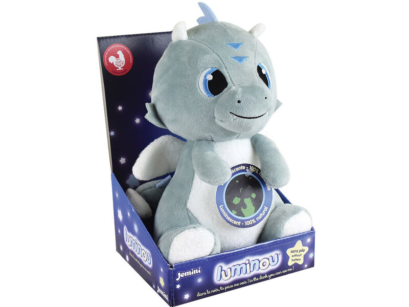 Leon de Draak Soft toy Glow in the Dark - ± 21 cm - Plush