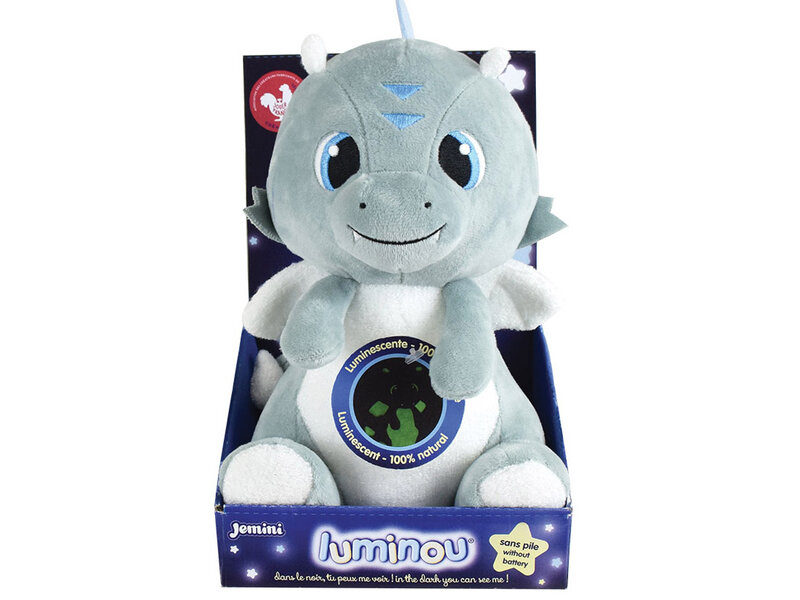 Leon de Draak Peluche Glow in the Dark - ± 21 cm - Peluche