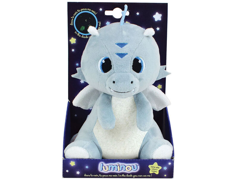 Leon de Draak Knuffel Glow in the Dark - ± 21 cm - Pluche