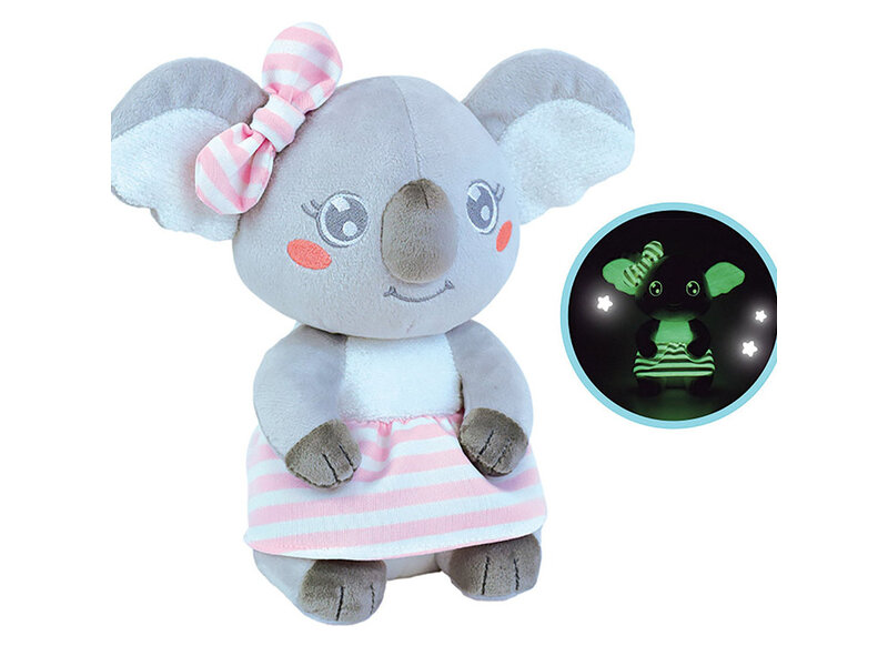 Mimi Koala Knuffel Pink Glow in the Dark - ± 22 cm - Pluche