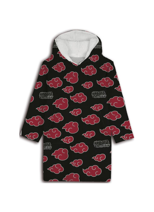 Naruto Hoodie Fleece deken Black Cloud - Kind  (One Size)