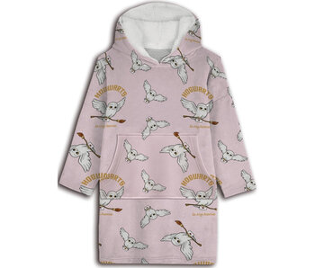 Harry Potter Hoodie Fleece Deken Hedwig Volwassen (One Size)