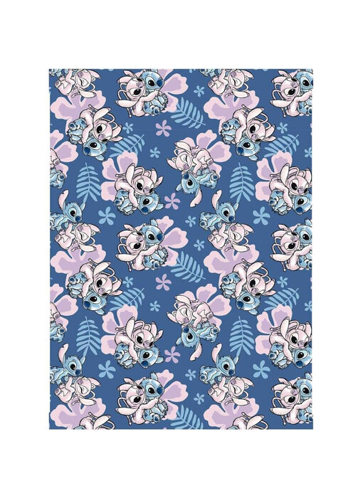 Disney Lilo & Stitch Fleece plaid Love 110 x 150 Polyester