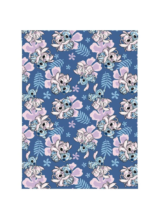 Disney Lilo & Stitch Plaid polaire Love 110 x 150 Polyester