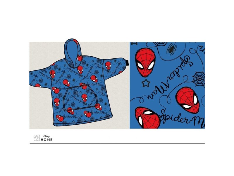 SpiderMan Hoodie Fleece Blanket, True Hero - Adult - One Size