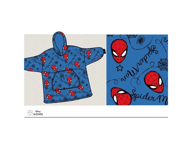 Spider-Man Hoodie-Fleecedecke, True Hero – Kind – Einheitsgröße