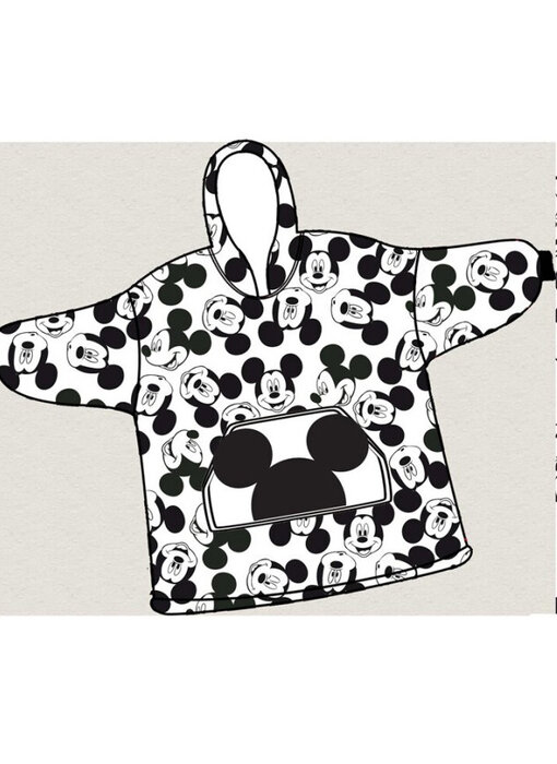 Disney Mickey Mouse Hoodie Fleece blanket Happy - Child (One Size)