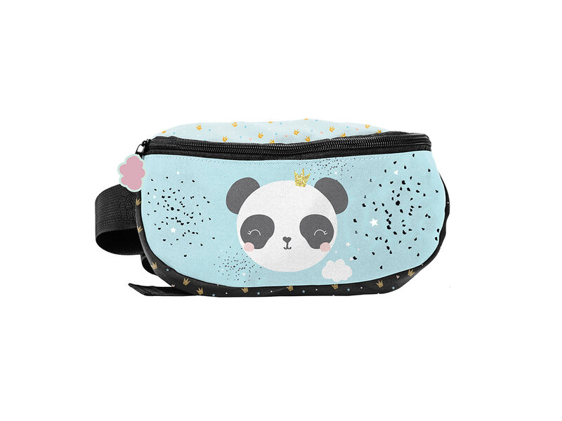 Panda Heuptasje, Glitter - 24 x 13 x 9 cm - Polyester