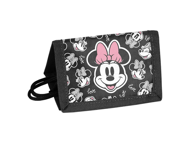 Disney Minnie Mouse Geldbörse, Smile – 12 x 8,5 cm – Polyester