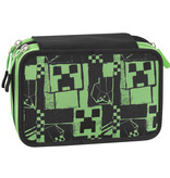 Minecraft Gefüllter Beutel mit 3 Reißverschlüssen – 20 x 13 x 7 cm – Polyester