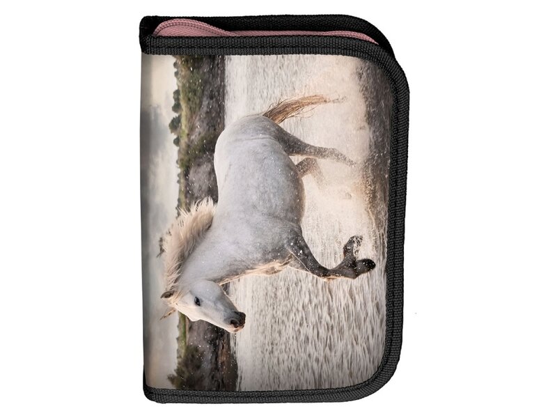 Animal Pictures Filled Pouch, Lovely Horse - 19.5 x 13 cm - 22 pcs. -Polyester