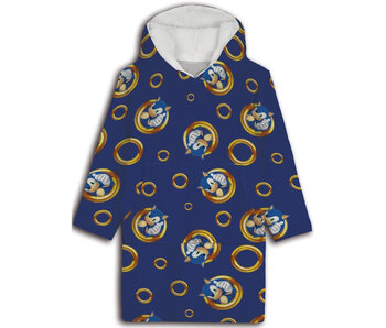 Sonic Hoodie Fleece Blanket Rings Child (One Size) Polyester