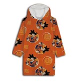 Dragon Ball Z Couverture polaire à capuche, Warrior - Enfant (Taille unique) - Polyester