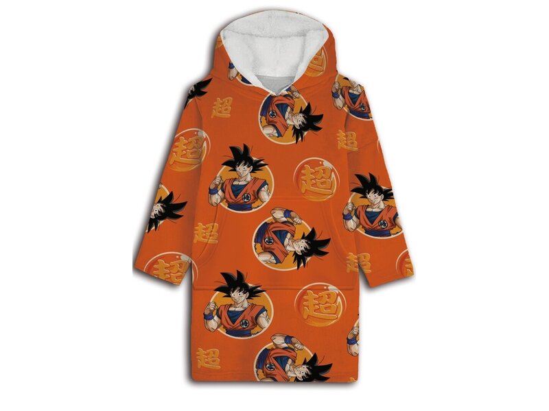 Dragon Ball Z Couverture polaire à capuche, Warrior - Enfant (Taille unique) - Polyester