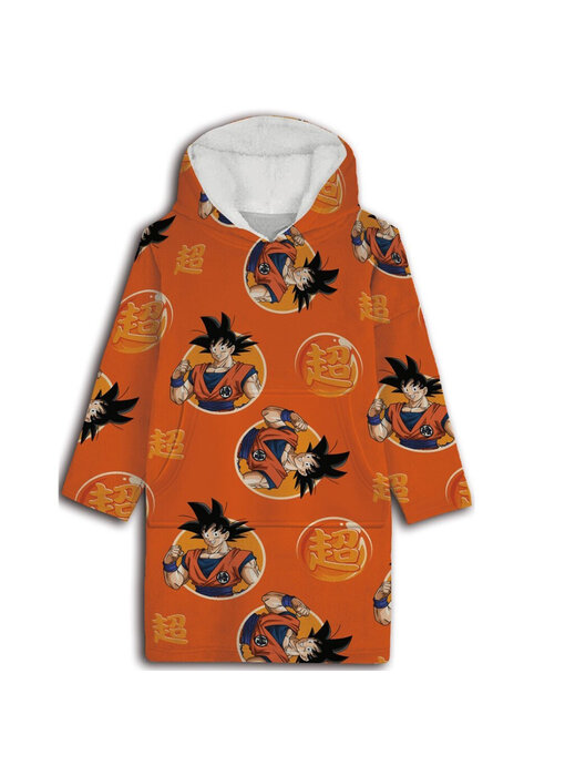 Dragon Ball Z Hoodie Fleece Blanket Warrior Adult (One Size)