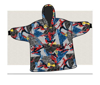 SpiderMan Hoodie Fleece blanket Jump - Child (One Size) Polyester