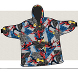 Spider-Man Hoodie-Fleecedecke, Jump – Erwachsene – Einheitsgröße