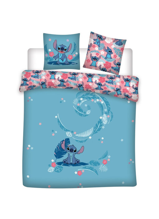 Disney Lilo & Stitch Duvet cover Tropical 240 x 220 + 2x 65 x 65 Cotton Flannel