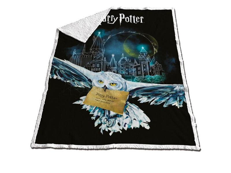 Plaid polaire Sherpa Harry Potter 130 x 170 cm - Polyester