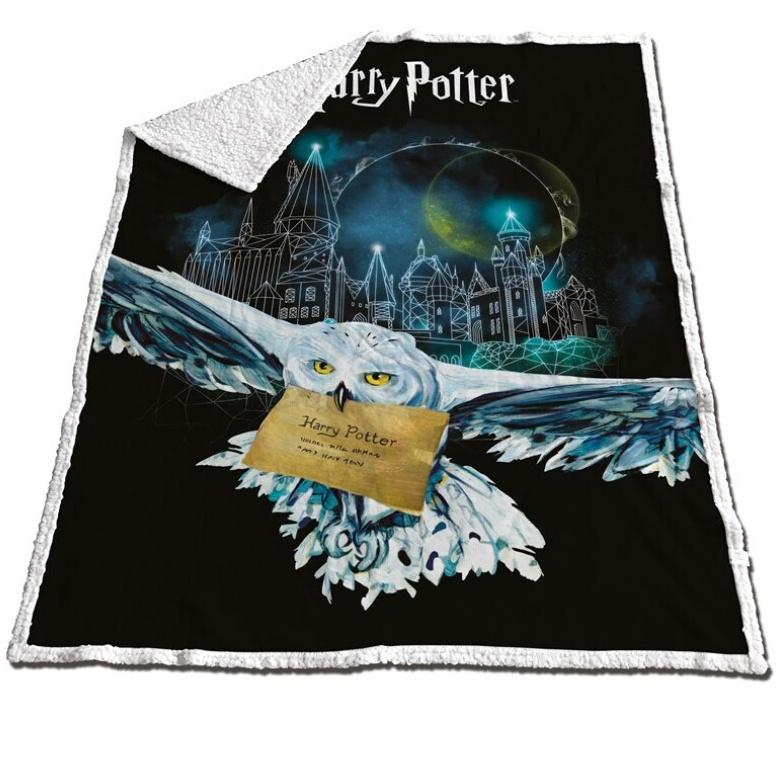 Harry Potter Sherpa Fleece plaid 130 x 170 cm - Polyester