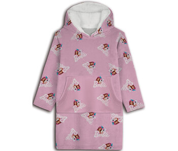 Barbie Hoodie Fleece deken Pink - Kind  (One Size)