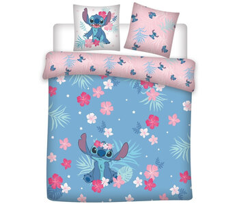 Disney Lilo & Stitch Duvet cover Flower Fun 240 x 220 + 2x 65 x 65 Cotton