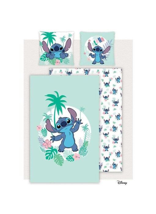 Disney Lilo & Stitch Bettbezug Aloha 140 x 200 + 65 x 65 Baumwolle