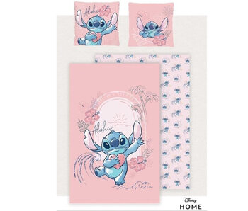 Disney Lilo & Stitch Bettbezug Herz 240 x 220 + 2x 65 x 65 Baumwolle