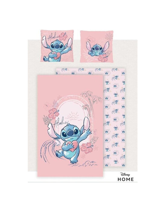 Disney Lilo & Stitch Duvet cover Heart 240 x 220 + 2x 65 x 65 Cotton
