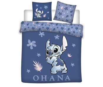 Disney Lilo & Stitch Bettbezug Blue Love 240 x 220 cm / 2x 65 x 65 cm Baumwolle