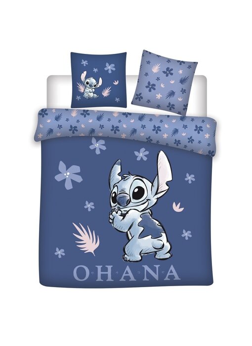 Disney Lilo & Stitch Bettbezug Blue Love 240 x 220 cm / 2x 65 x 65 cm Baumwolle