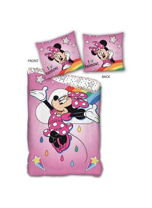 Disney Minnie Mouse Duvet cover Rainbows 140 x 200 cm Polyester