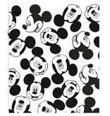 Disney Mickey Mouse Hoodie Fleece Blanket, Happy - Adult (One Size) - Polyester Flannel