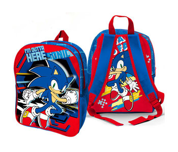 Sonic Peuterrugzak I'm outta here 3D 31 x 25 Polyester