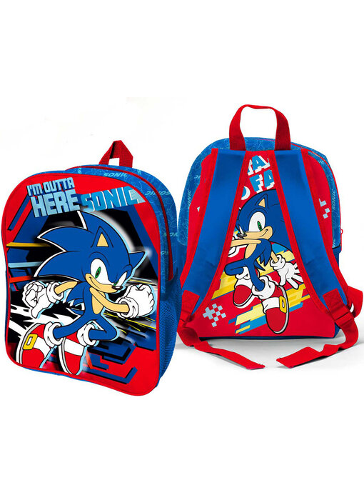 Sonic Kleinkinderrucksack I'm outta here 3D 31 x 25 Polyester