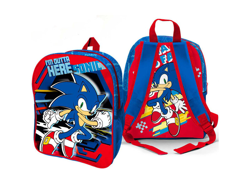 Sonic Sac à dos pour tout-petit I'm outta here 3D - 31 x 25 x 10 cm - Polyester