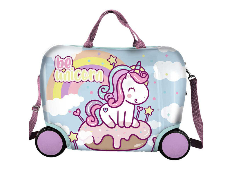 Unicorn Travel suitcase, Rainbow - 40 x 32 x 20 cm - ABS