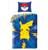 Pokémon Bettbezug, Power – Einzelbett – 140 x 200 cm – Baumwolle