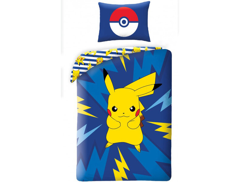 Pokémon Housse de couette, Power - Simple - 140 x 200 cm - Coton