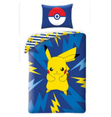 Pokémon Bettbezug, Power – Einzelbett – 140 x 200 cm – Baumwolle
